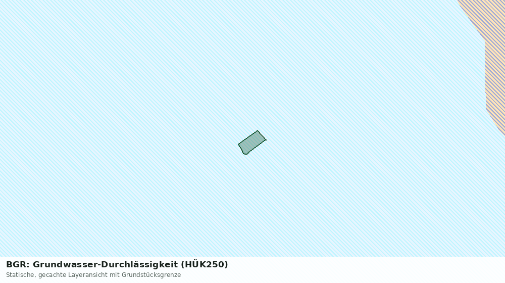 Statische Kartenansicht: BGR: Grundwasser-Durchlässigkeit (HÜK250)