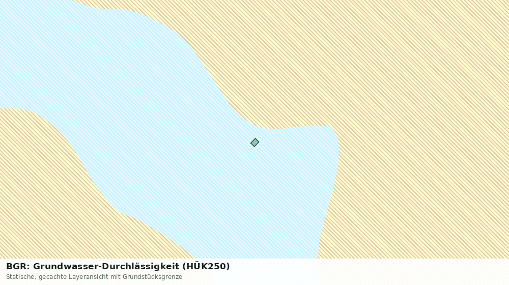 Statische Kartenansicht: BGR: Grundwasser-Durchlässigkeit (HÜK250)