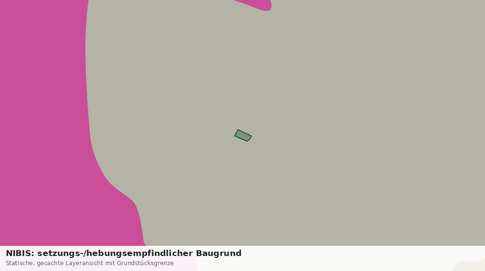 Statische Kartenansicht: NIBIS: setzungs-/hebungsempfindlicher Baugrund