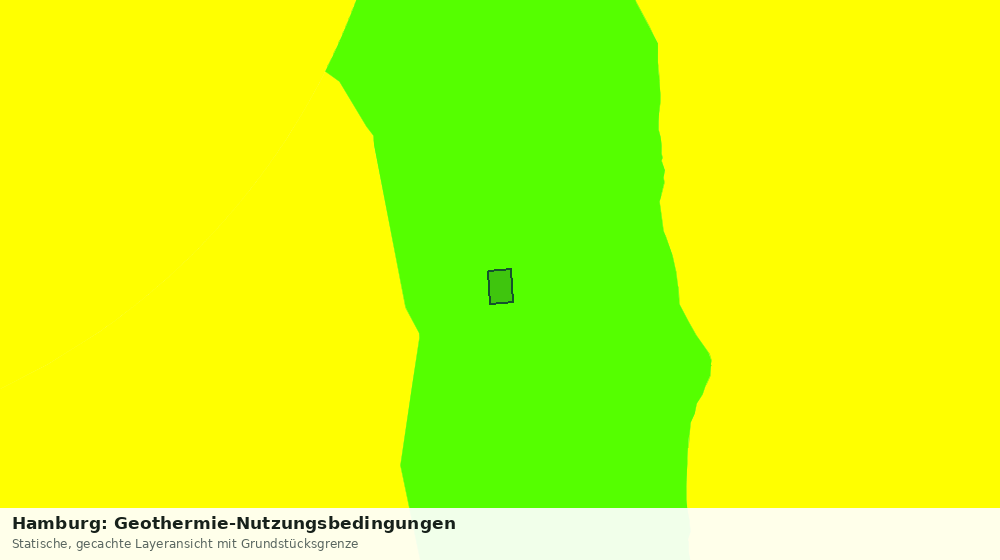 Statische Kartenansicht: Hamburg: Geothermie-Nutzungsbedingungen