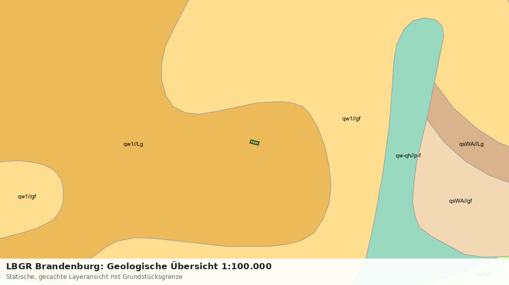 Statische Kartenansicht: LBGR Brandenburg: Geologische Übersicht 1:100.000