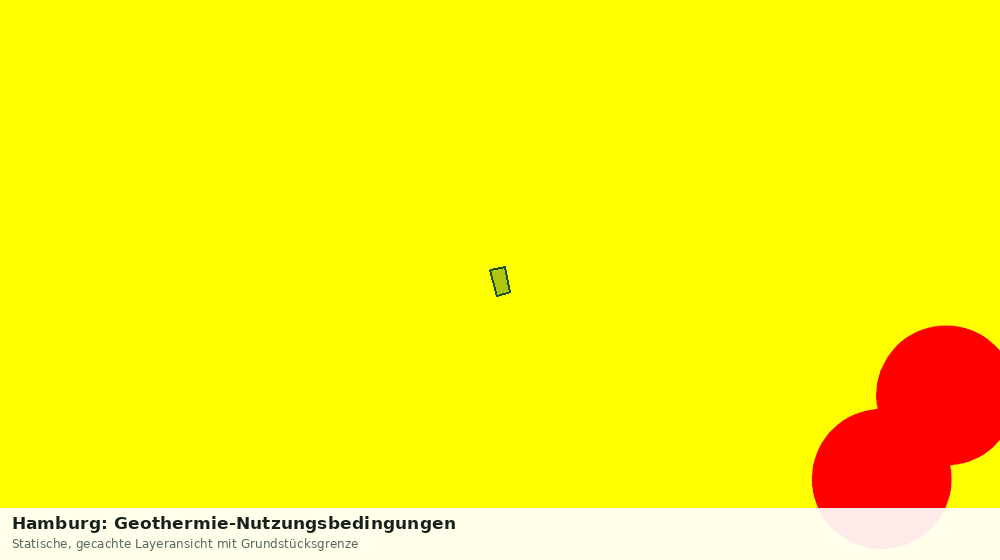 Statische Kartenansicht: Hamburg: Geothermie-Nutzungsbedingungen