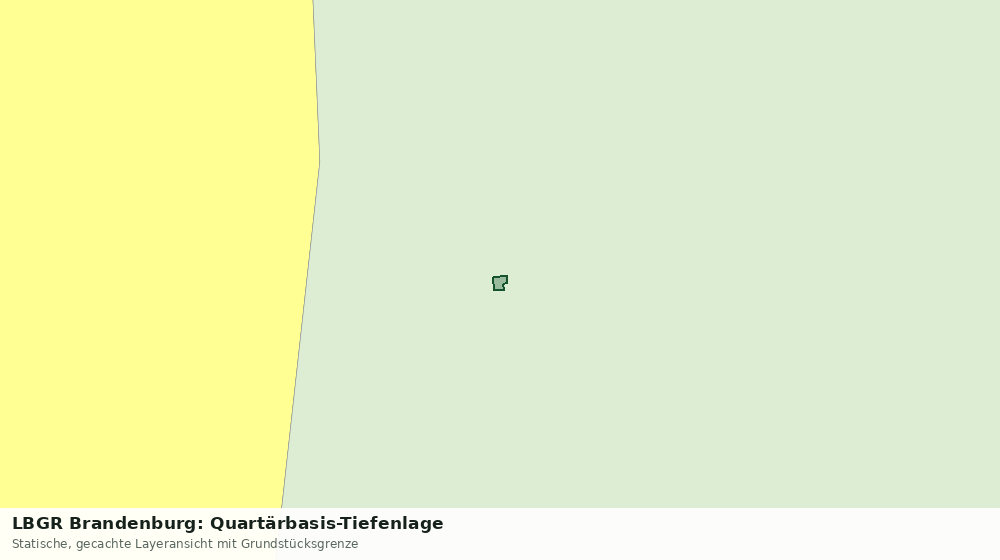 Statische Kartenansicht: LBGR Brandenburg: Quartärbasis-Tiefenlage