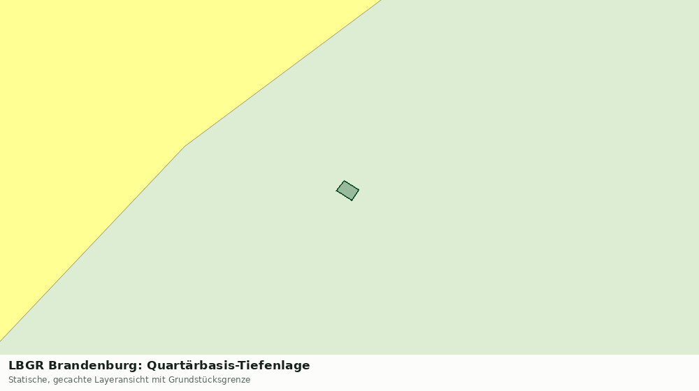 Statische Kartenansicht: LBGR Brandenburg: Quartärbasis-Tiefenlage