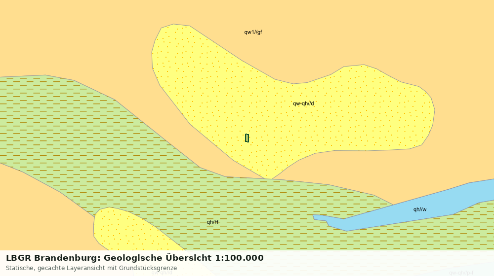 Statische Kartenansicht: LBGR Brandenburg: Geologische Übersicht 1:100.000