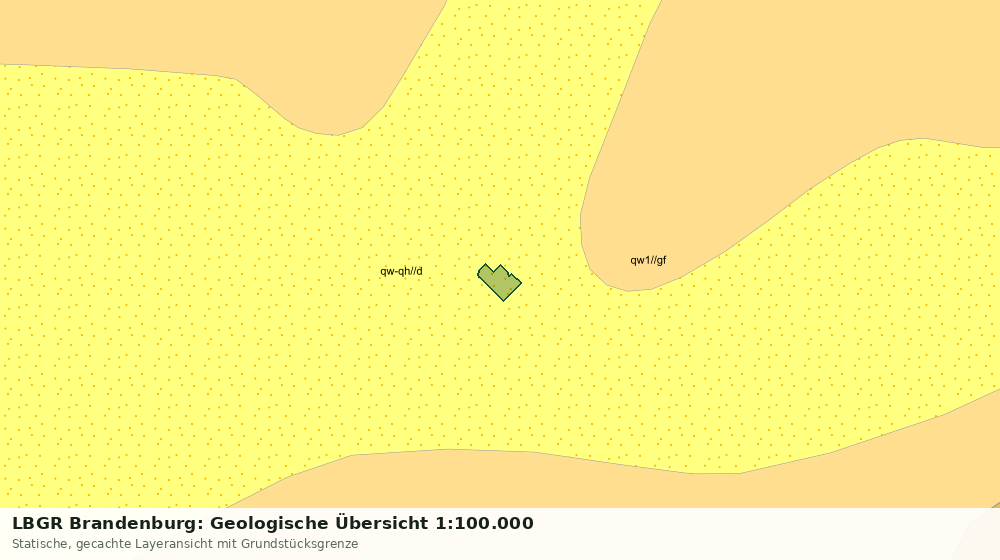 Statische Kartenansicht: LBGR Brandenburg: Geologische Übersicht 1:100.000