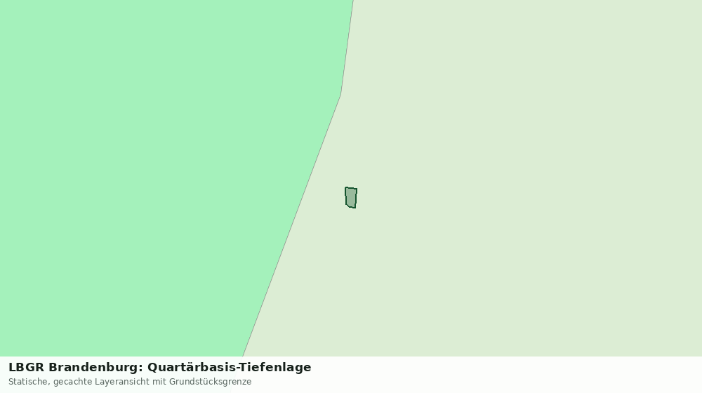 Statische Kartenansicht: LBGR Brandenburg: Quartärbasis-Tiefenlage