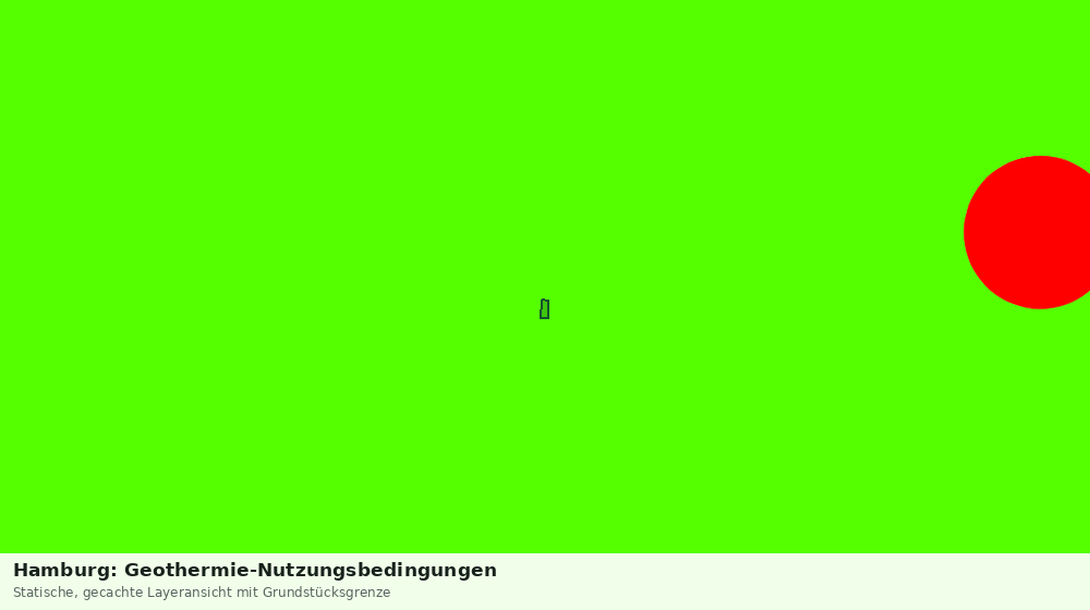 Statische Kartenansicht: Hamburg: Geothermie-Nutzungsbedingungen