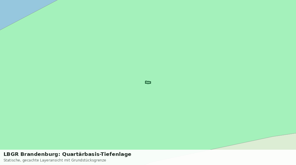 Statische Kartenansicht: LBGR Brandenburg: Quartärbasis-Tiefenlage