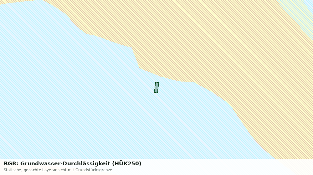 Statische Kartenansicht: BGR: Grundwasser-Durchlässigkeit (HÜK250)