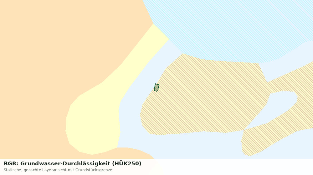 Statische Kartenansicht: BGR: Grundwasser-Durchlässigkeit (HÜK250)