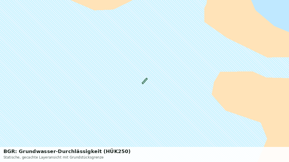 Statische Kartenansicht: BGR: Grundwasser-Durchlässigkeit (HÜK250)