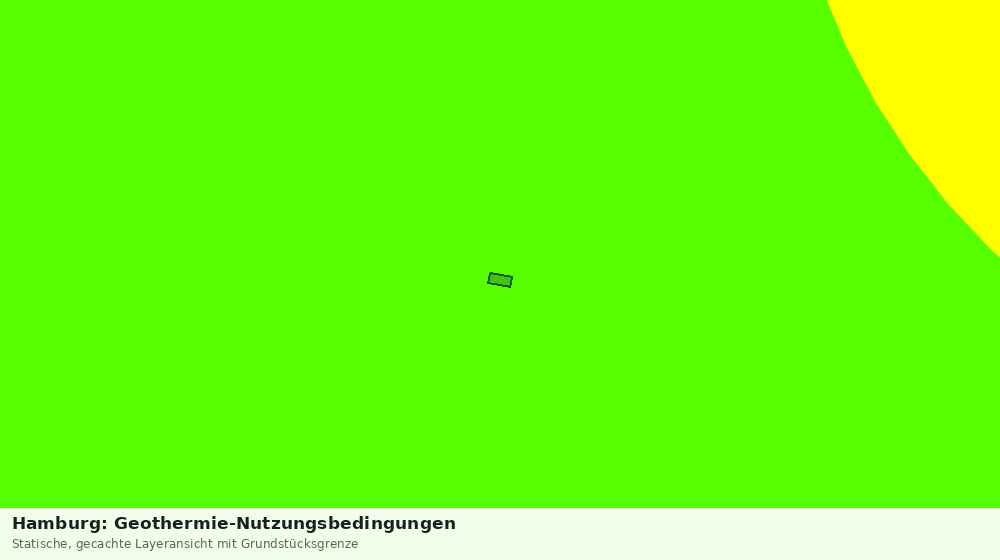 Statische Kartenansicht: Hamburg: Geothermie-Nutzungsbedingungen