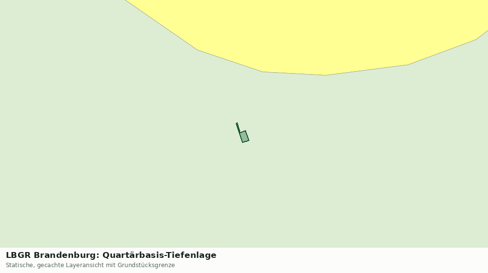 Statische Kartenansicht: LBGR Brandenburg: Quartärbasis-Tiefenlage
