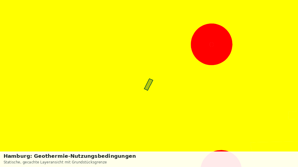 Statische Kartenansicht: Hamburg: Geothermie-Nutzungsbedingungen