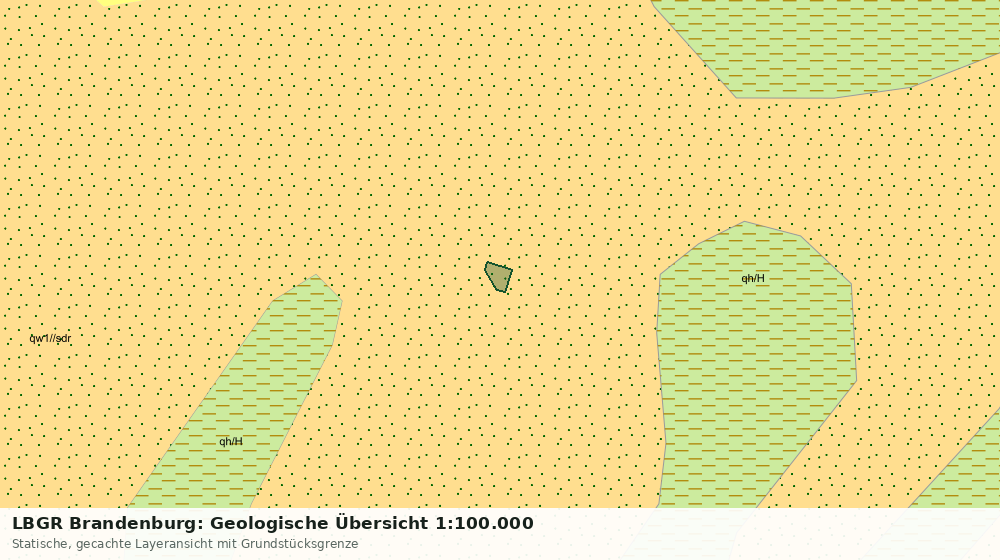 Statische Kartenansicht: LBGR Brandenburg: Geologische Übersicht 1:100.000