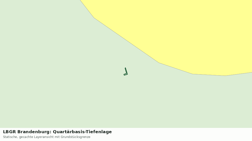 Statische Kartenansicht: LBGR Brandenburg: Quartärbasis-Tiefenlage