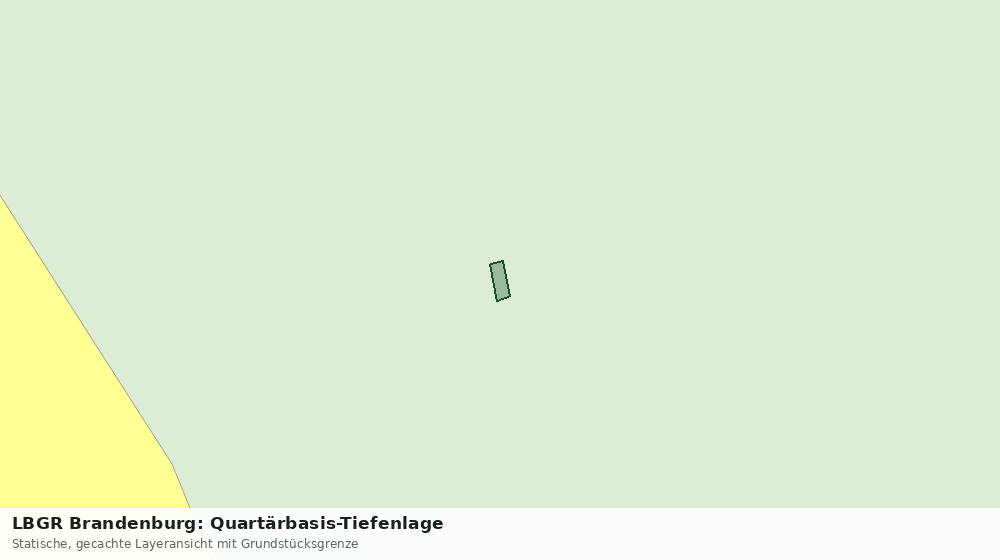 Statische Kartenansicht: LBGR Brandenburg: Quartärbasis-Tiefenlage