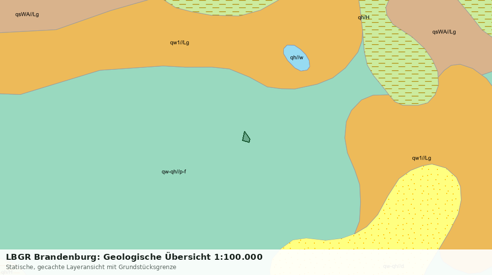 Statische Kartenansicht: LBGR Brandenburg: Geologische Übersicht 1:100.000