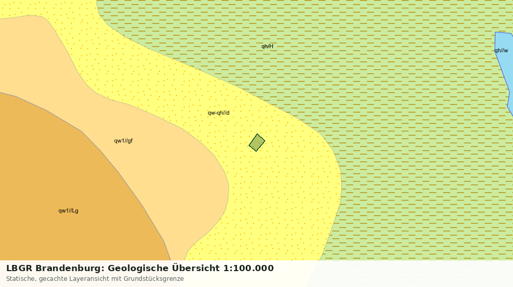 Statische Kartenansicht: LBGR Brandenburg: Geologische Übersicht 1:100.000