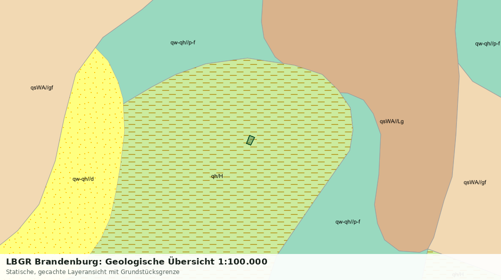 Statische Kartenansicht: LBGR Brandenburg: Geologische Übersicht 1:100.000