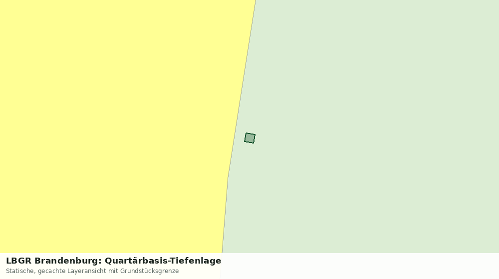 Statische Kartenansicht: LBGR Brandenburg: Quartärbasis-Tiefenlage