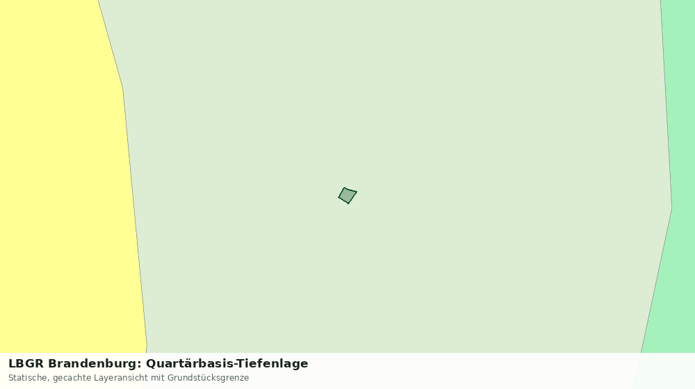 Statische Kartenansicht: LBGR Brandenburg: Quartärbasis-Tiefenlage