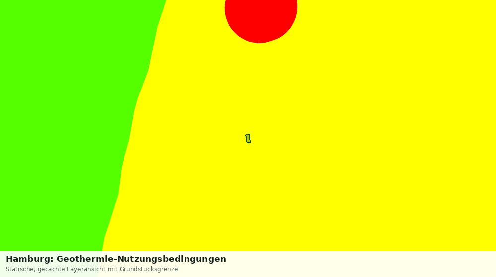 Statische Kartenansicht: Hamburg: Geothermie-Nutzungsbedingungen