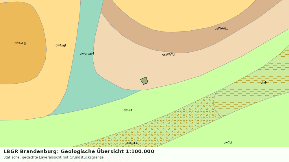 Statische Kartenansicht: LBGR Brandenburg: Geologische Übersicht 1:100.000