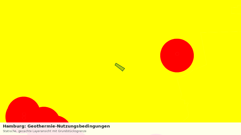 Statische Kartenansicht: Hamburg: Geothermie-Nutzungsbedingungen
