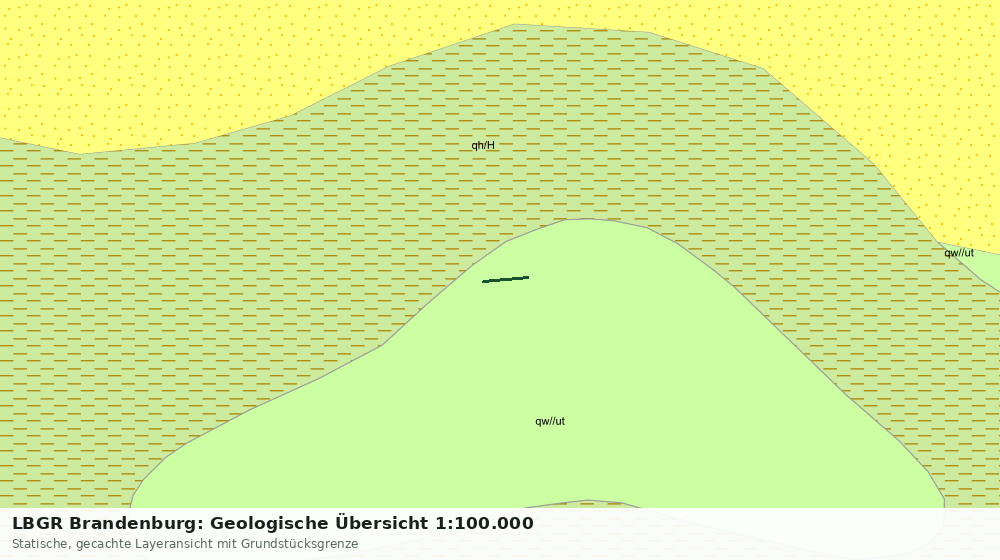 Statische Kartenansicht: LBGR Brandenburg: Geologische Übersicht 1:100.000