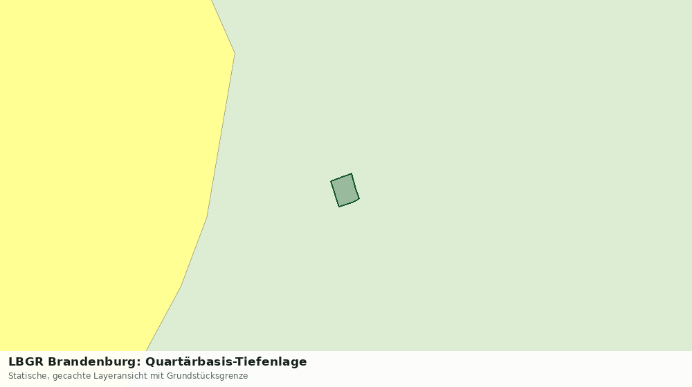 Statische Kartenansicht: LBGR Brandenburg: Quartärbasis-Tiefenlage