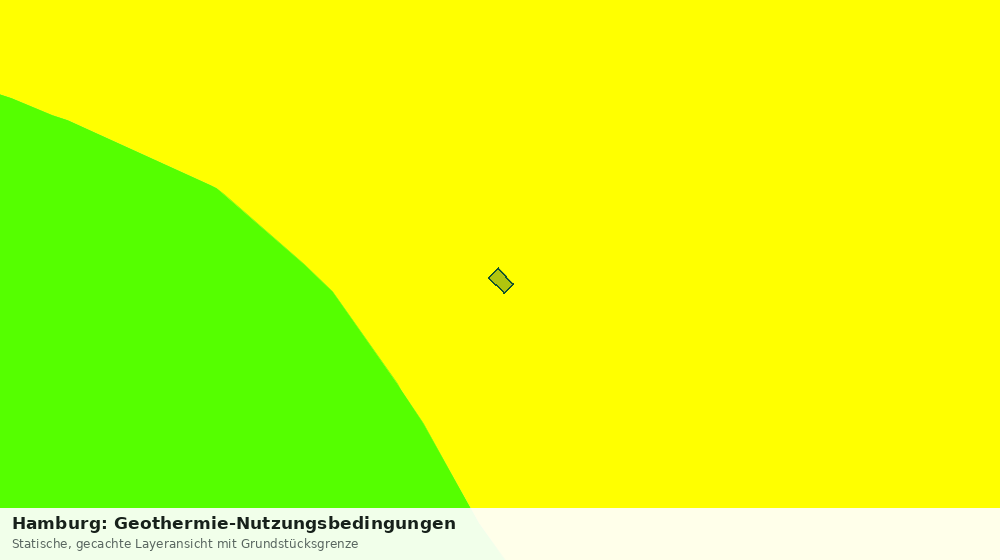 Statische Kartenansicht: Hamburg: Geothermie-Nutzungsbedingungen