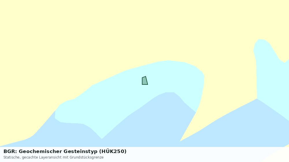 Statische Kartenansicht: BGR: Geochemischer Gesteinstyp (HÜK250)