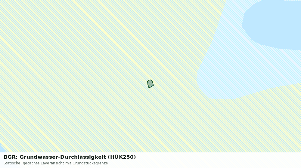 Statische Kartenansicht: BGR: Grundwasser-Durchlässigkeit (HÜK250)