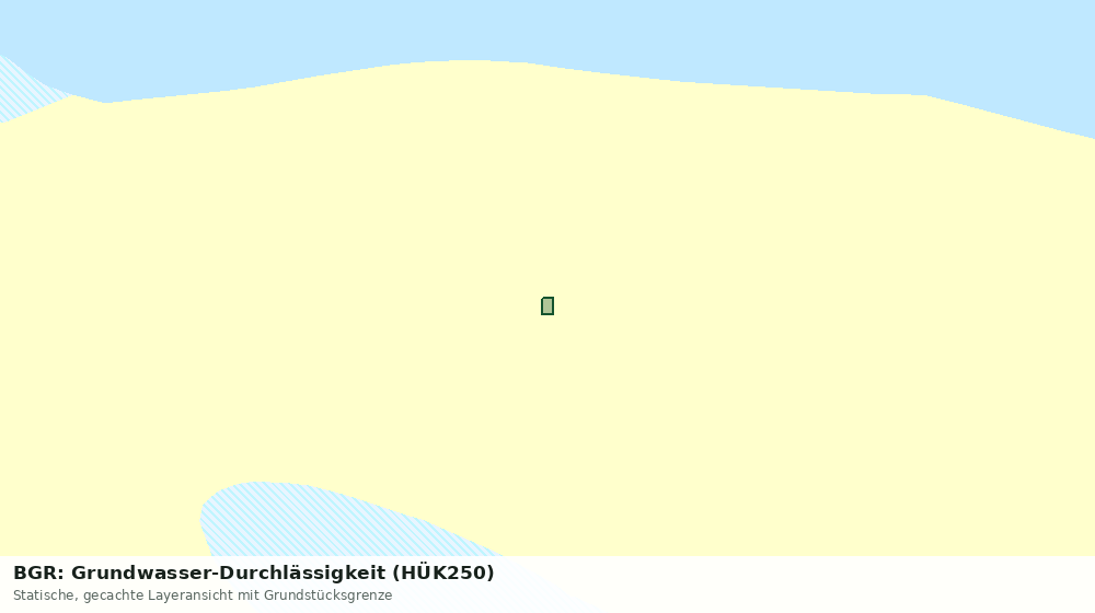 Statische Kartenansicht: BGR: Grundwasser-Durchlässigkeit (HÜK250)