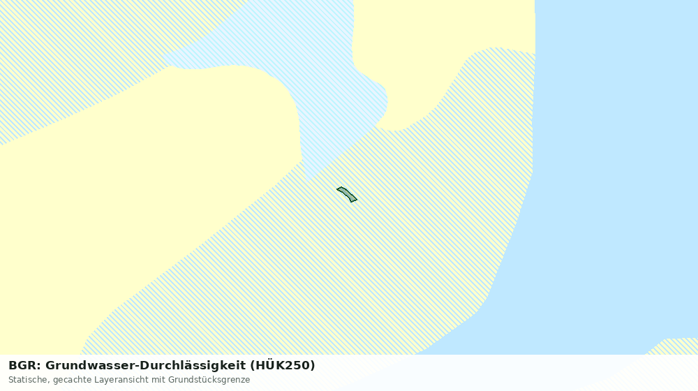Statische Kartenansicht: BGR: Grundwasser-Durchlässigkeit (HÜK250)
