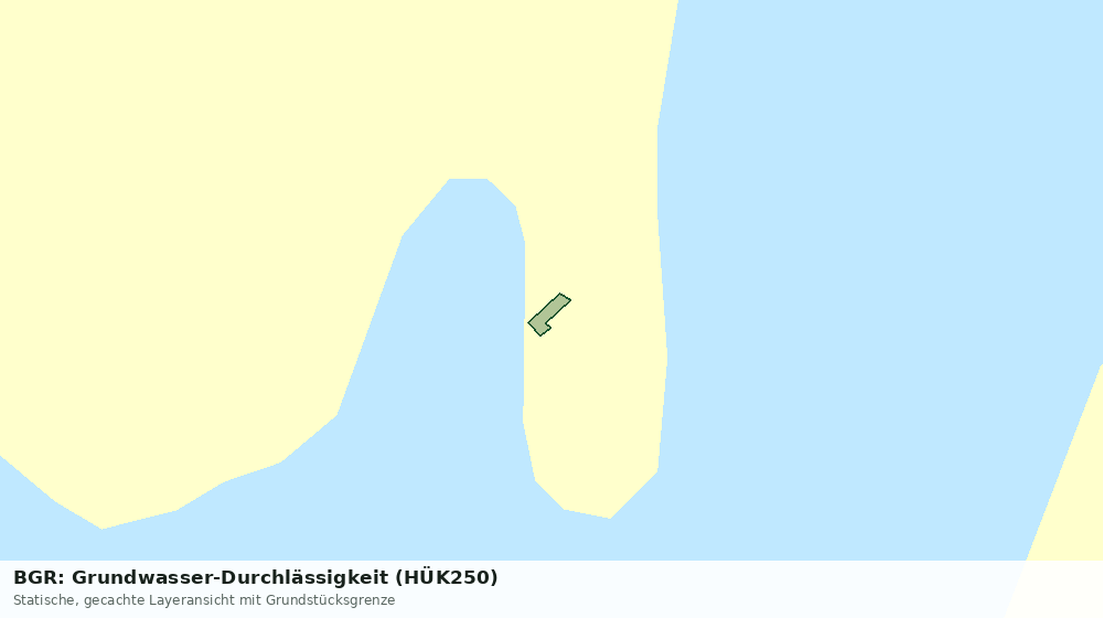 Statische Kartenansicht: BGR: Grundwasser-Durchlässigkeit (HÜK250)