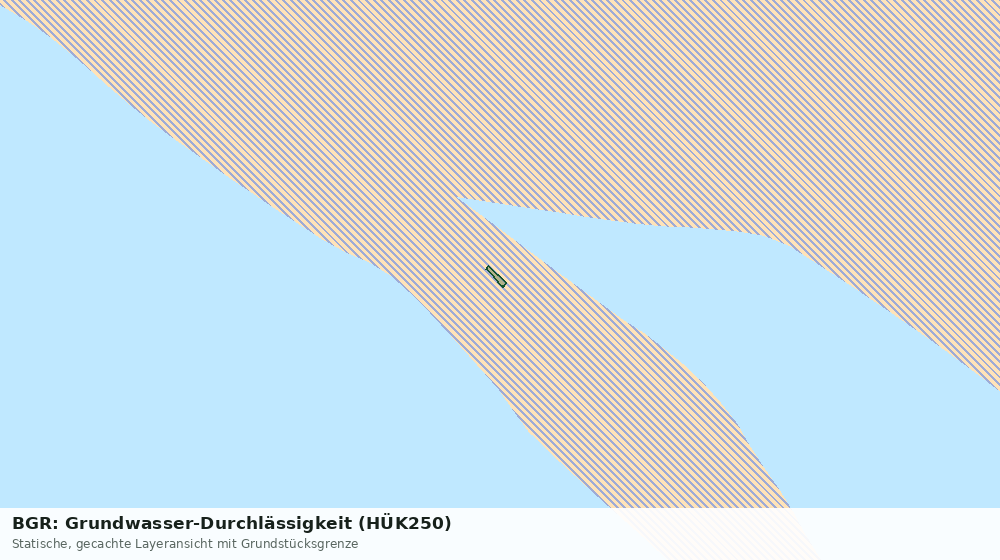 Statische Kartenansicht: BGR: Grundwasser-Durchlässigkeit (HÜK250)