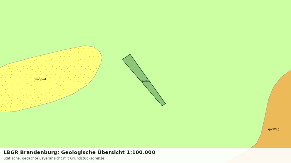 Statische Kartenansicht: LBGR Brandenburg: Geologische Übersicht 1:100.000