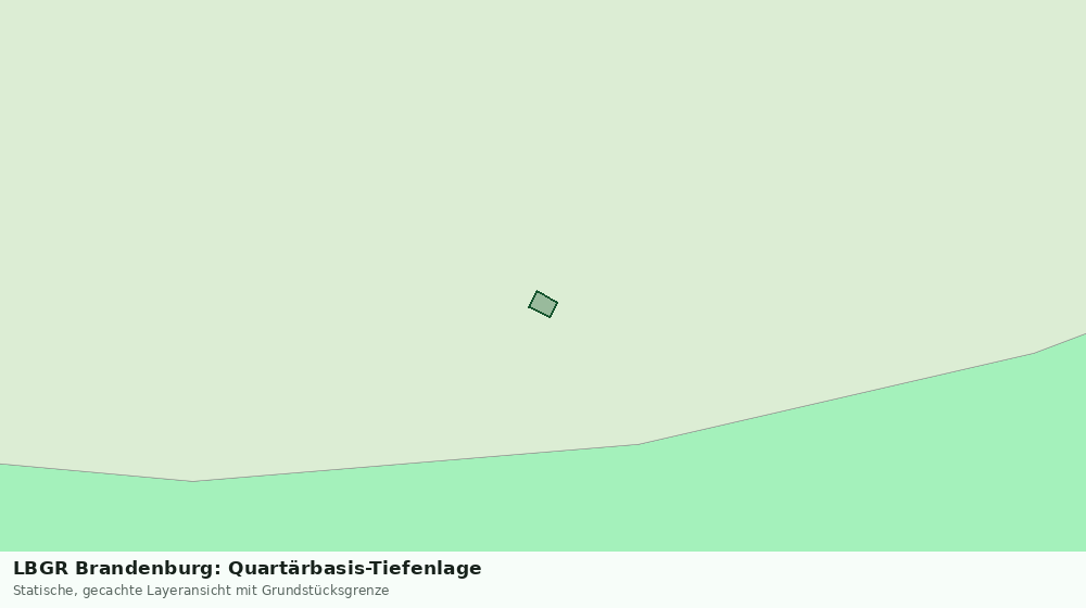 Statische Kartenansicht: LBGR Brandenburg: Quartärbasis-Tiefenlage