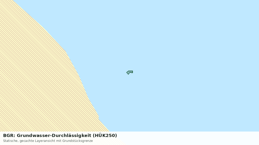 Statische Kartenansicht: BGR: Grundwasser-Durchlässigkeit (HÜK250)