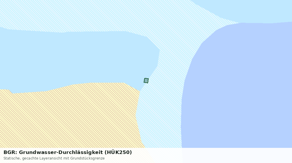 Statische Kartenansicht: BGR: Grundwasser-Durchlässigkeit (HÜK250)