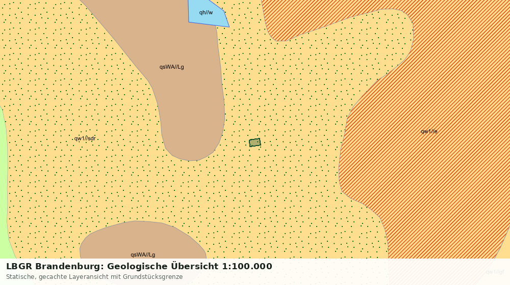 Statische Kartenansicht: LBGR Brandenburg: Geologische Übersicht 1:100.000