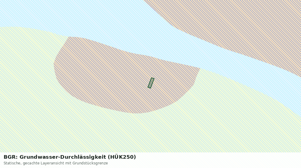 Statische Kartenansicht: BGR: Grundwasser-Durchlässigkeit (HÜK250)