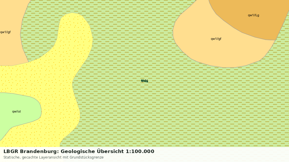 Statische Kartenansicht: LBGR Brandenburg: Geologische Übersicht 1:100.000