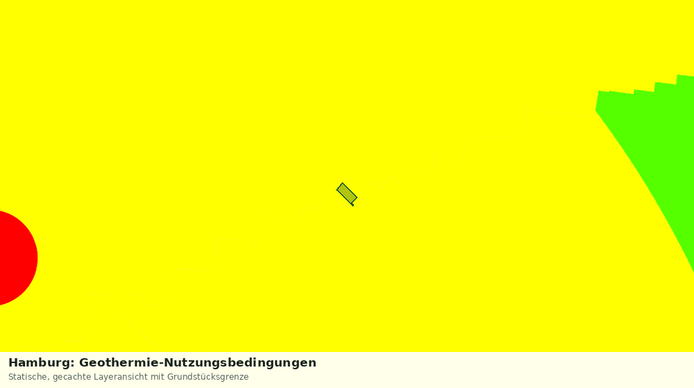 Statische Kartenansicht: Hamburg: Geothermie-Nutzungsbedingungen