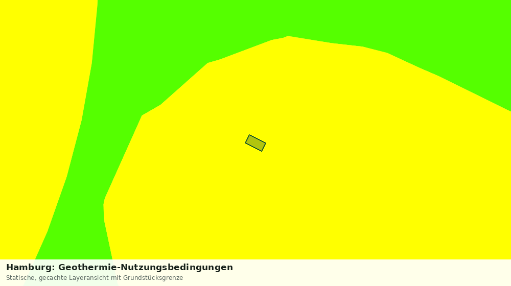 Statische Kartenansicht: Hamburg: Geothermie-Nutzungsbedingungen