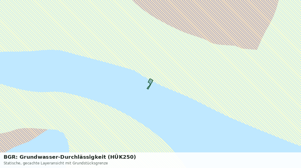 Statische Kartenansicht: BGR: Grundwasser-Durchlässigkeit (HÜK250)