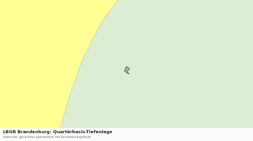 Statische Kartenansicht: LBGR Brandenburg: Quartärbasis-Tiefenlage